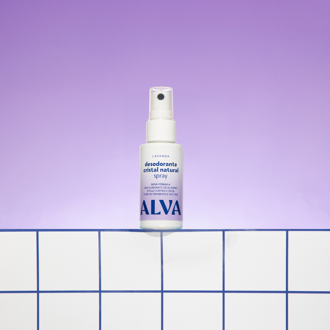 Desodorante Spray Cristal Natural Lavanda Vegano 30ml Alva