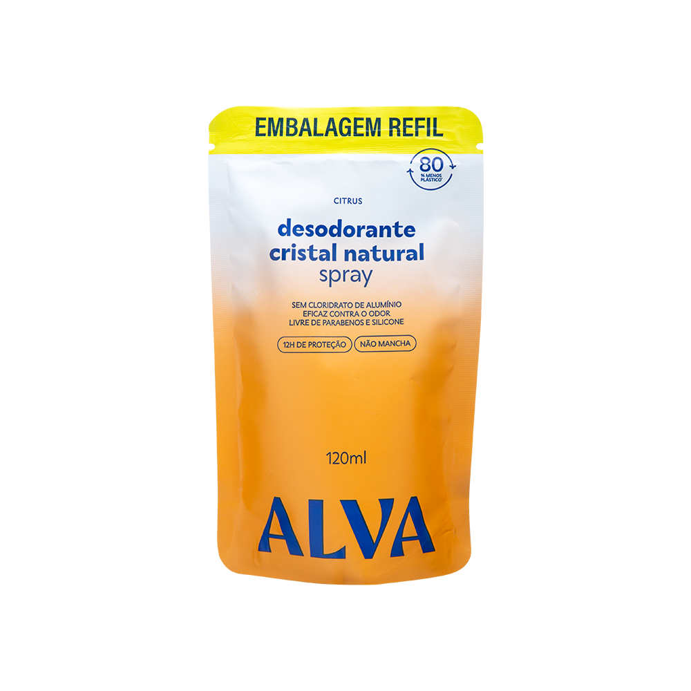 Refil Desodorante Spray Natural Citrus Vegano 120ml