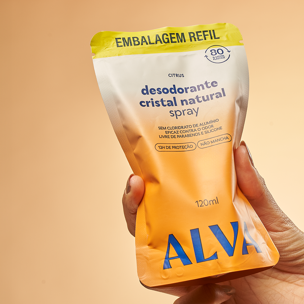 Refil Desodorante Spray Natural Citrus Vegano 120ml