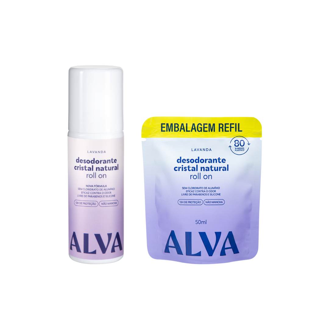 Kit Roll on Lavanda + Refil Alva